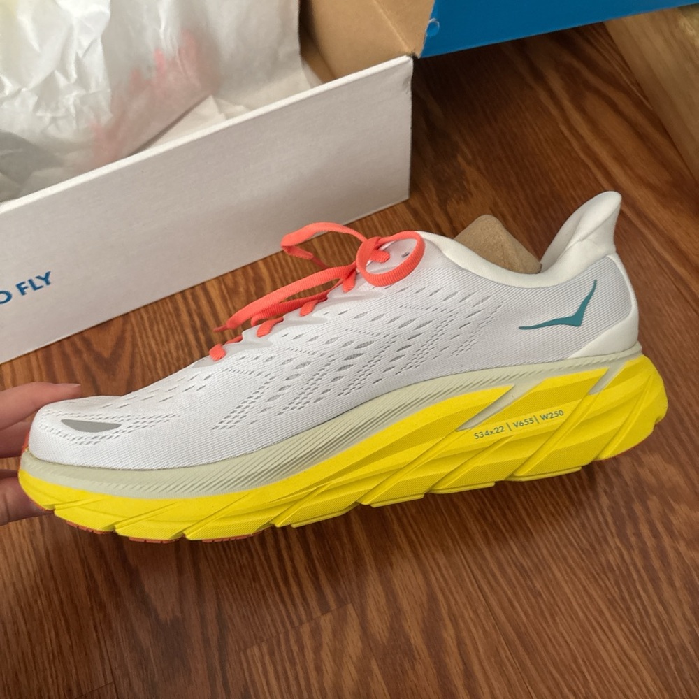 HOKA 10.5 multi colored shoes